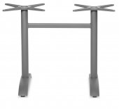 Podstawa stołowa MARBELLA, aluminiowa, 8-ramienna, prostokątna, wysokość 72 cm, szara, XIRBI 78570